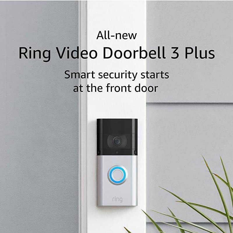 Allnew  Video Doorbell 3 Plus enhanced wifi improved motion detection 4second video previews easy installation