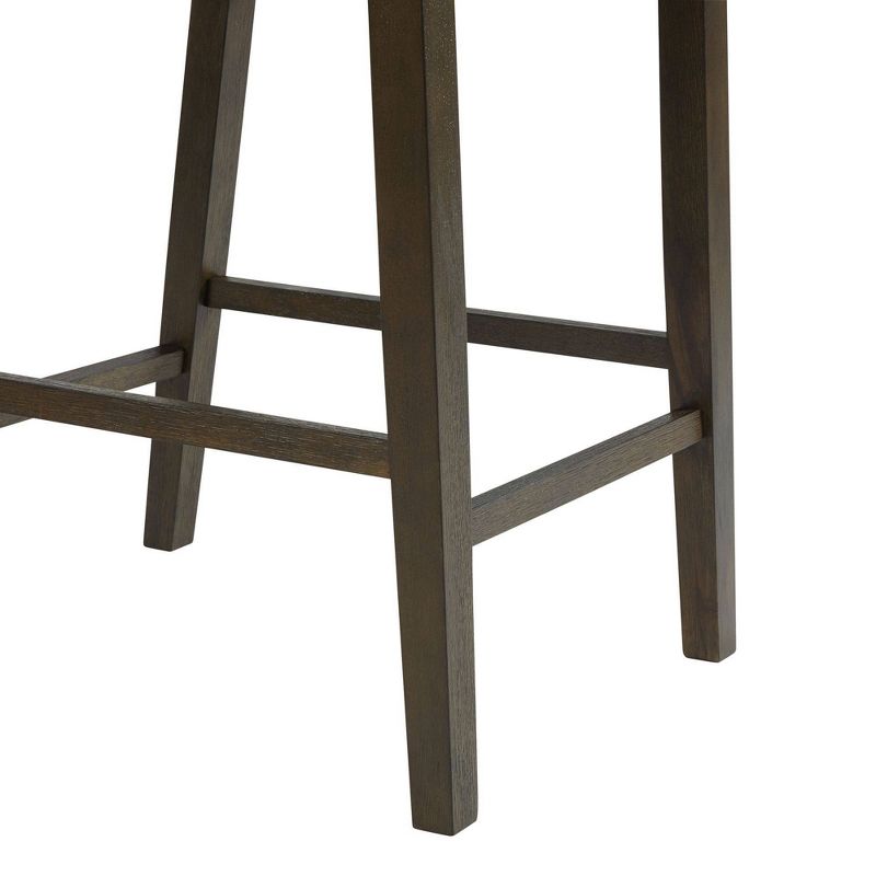 5pc Simms Round Counter Height Dining Set Walnut - Picket House Furnishings