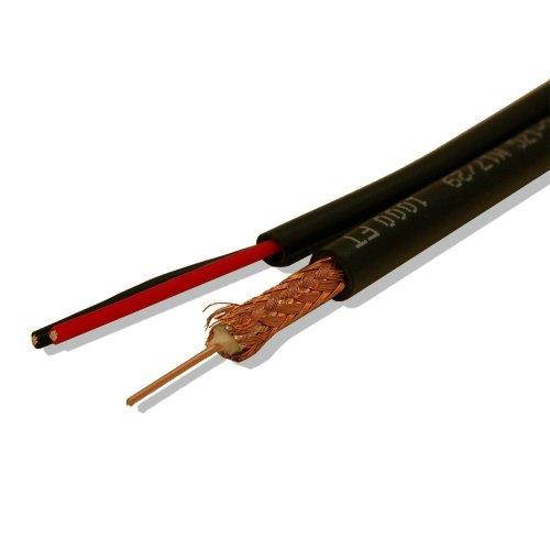 ACELEVEL 1000FT RG59 SIAMESE CABLE FOR SECURITY CCTV CAMERAS VIDEO POWER 95% WHITE