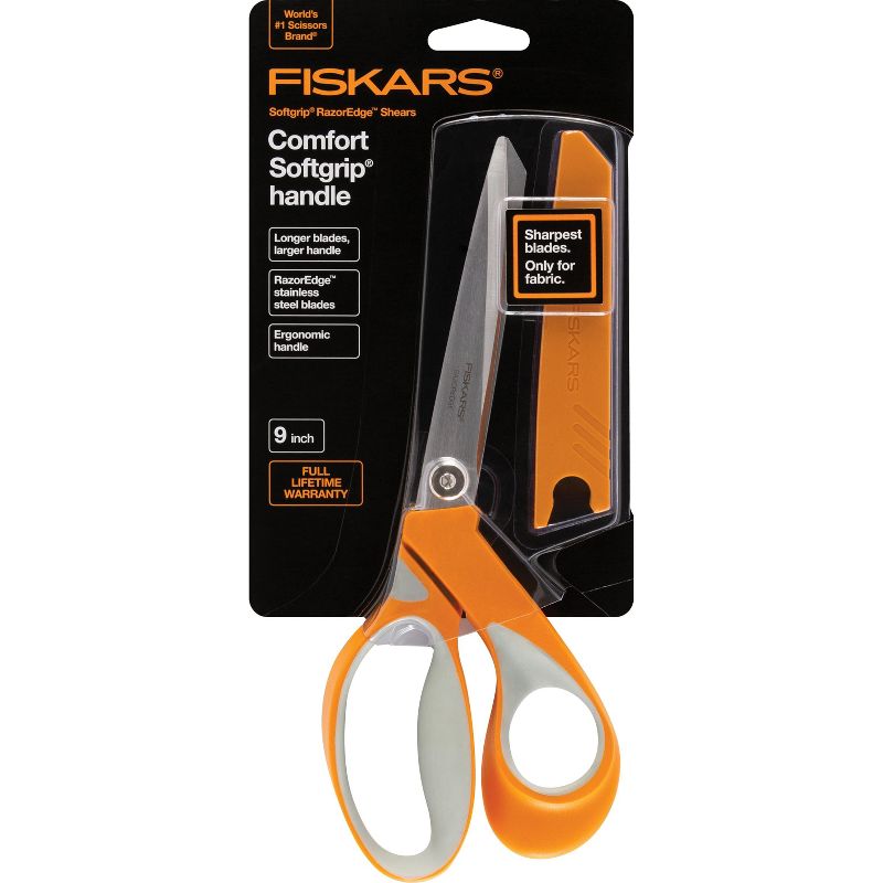 Fiskars RazorEdge Softgrip Fabric Scissors 9"