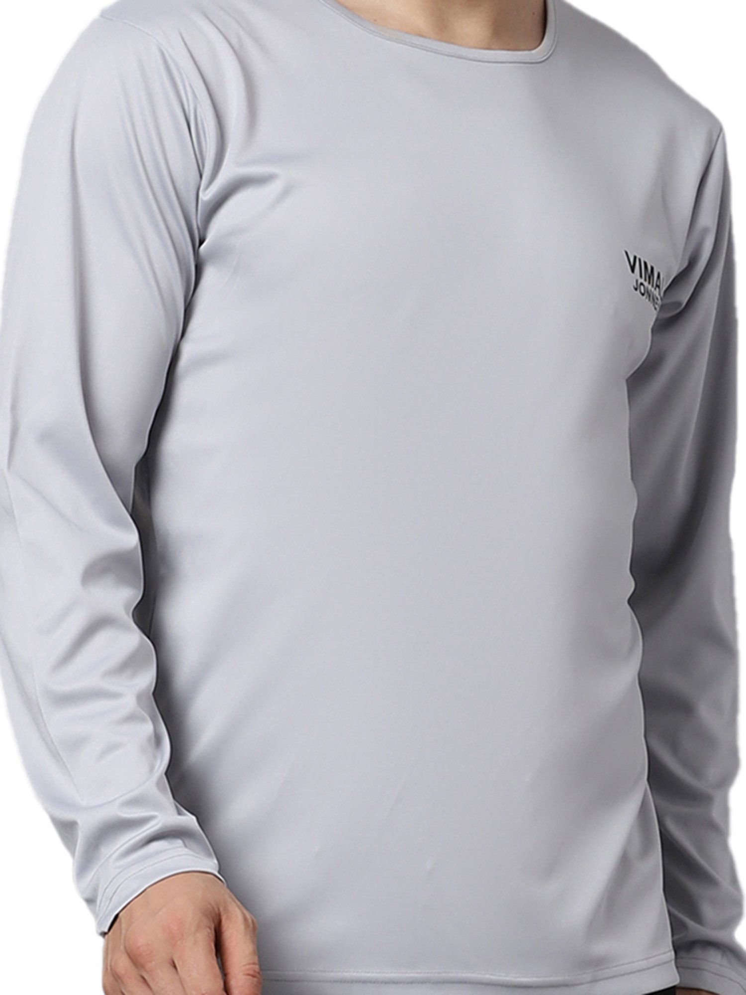 Vimal Jonney Light Grey & Black Sports T-Shirt - Pack of 2