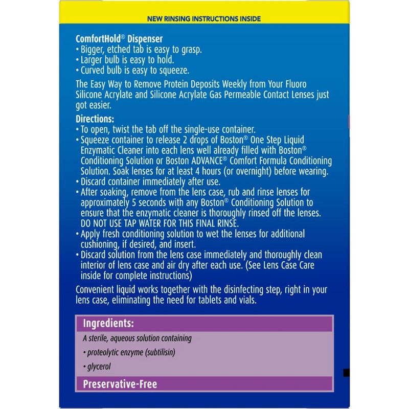 Boston One Step Liquid Enzymatic Cleaner - 12ct