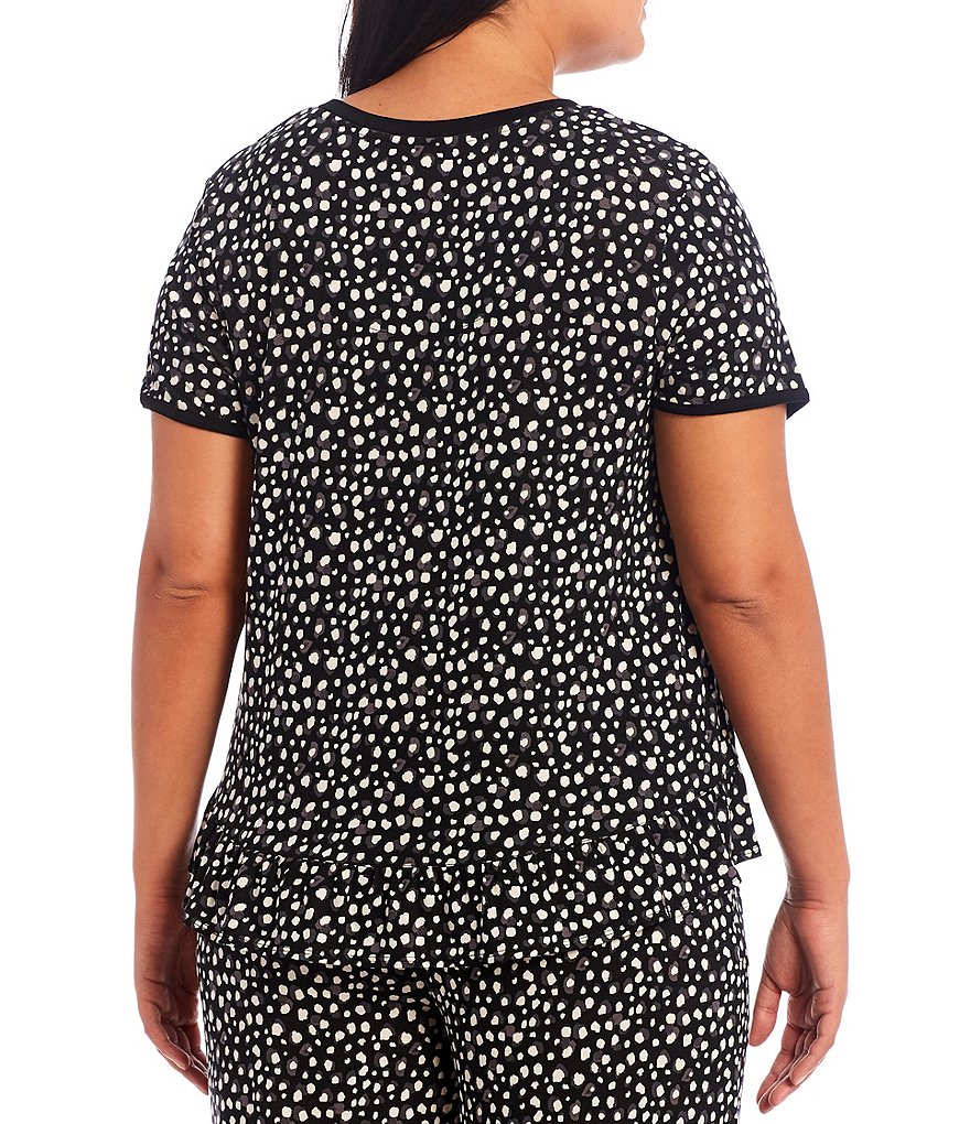 Donna Karan Abstract Print Knit Sleep Pants