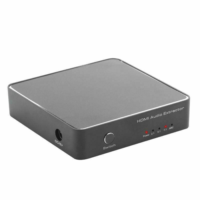 HDMI Audio Extractor Converter ARC 7.1CH Optical Toslink SPDIF 3.5mm Output 4K