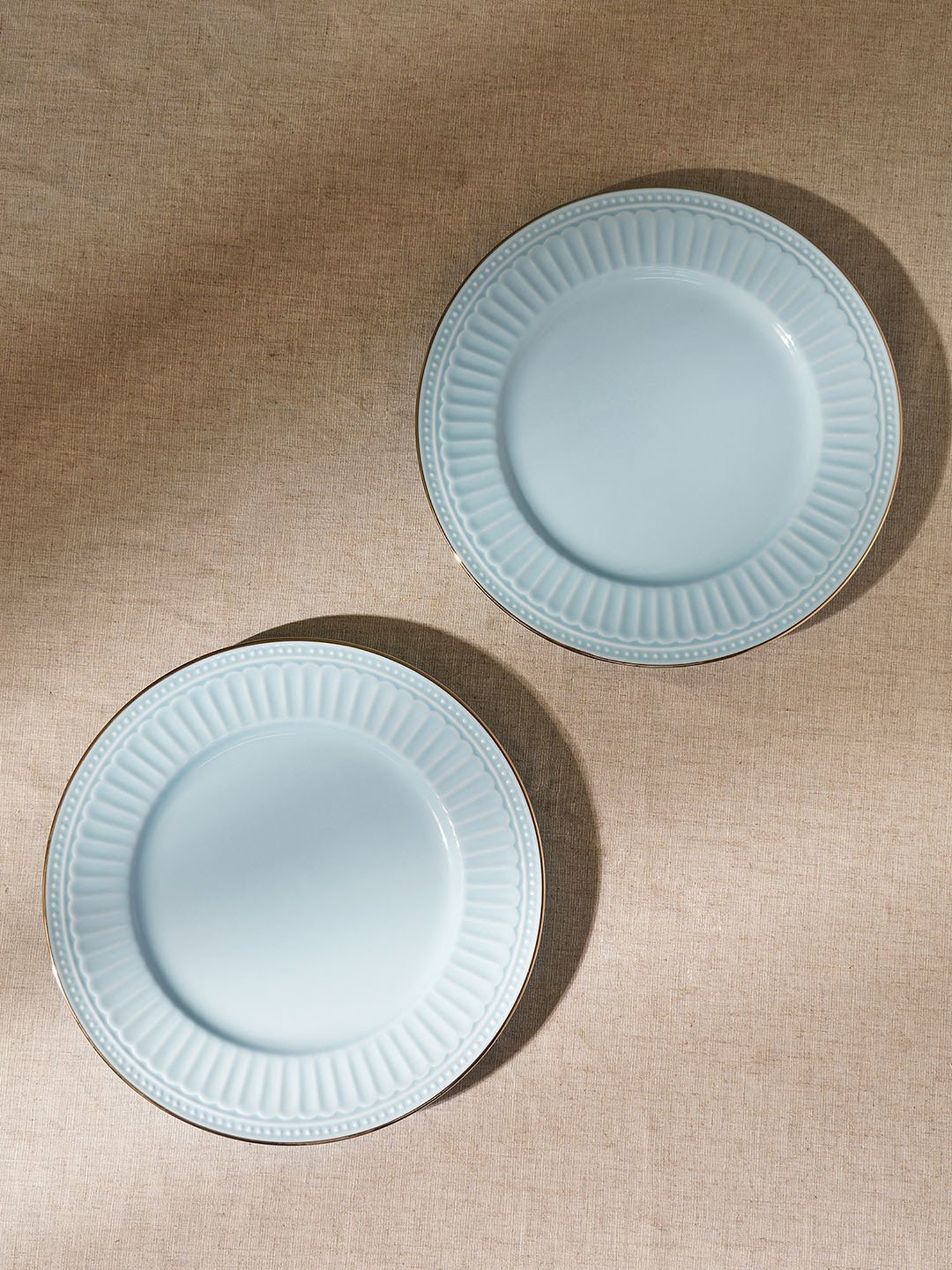 Pure Home and Living Blue Ceramic Dinner Plates