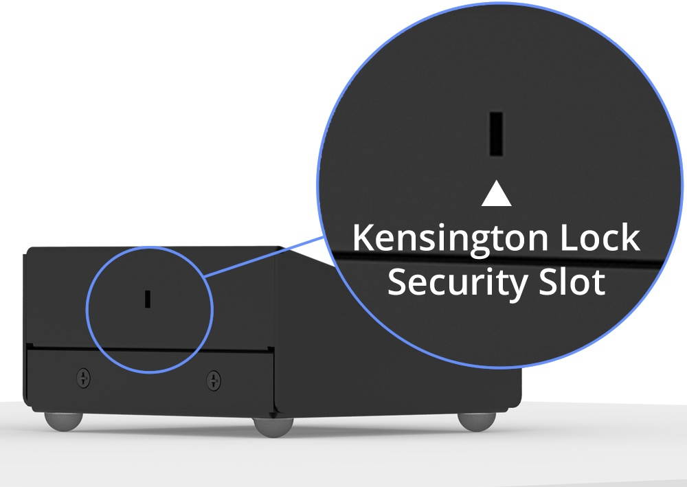 VidaMount White Enclosure and Fixed Tilted 15&deg; Desk / Surface Mount [Bundle] compatible with Samsung Galaxy Tab A 10.1 (2019)