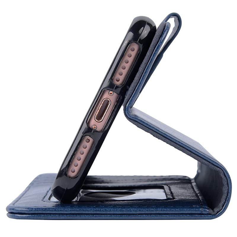 Case for iPhone 7 iPhone 8 iPhone SE 2020 Premium PU leather wallet Case with Kickstand and Flip Cover for iPhone 7 iPhone 8 iPhone SE 2nd Generation 47 inch blue