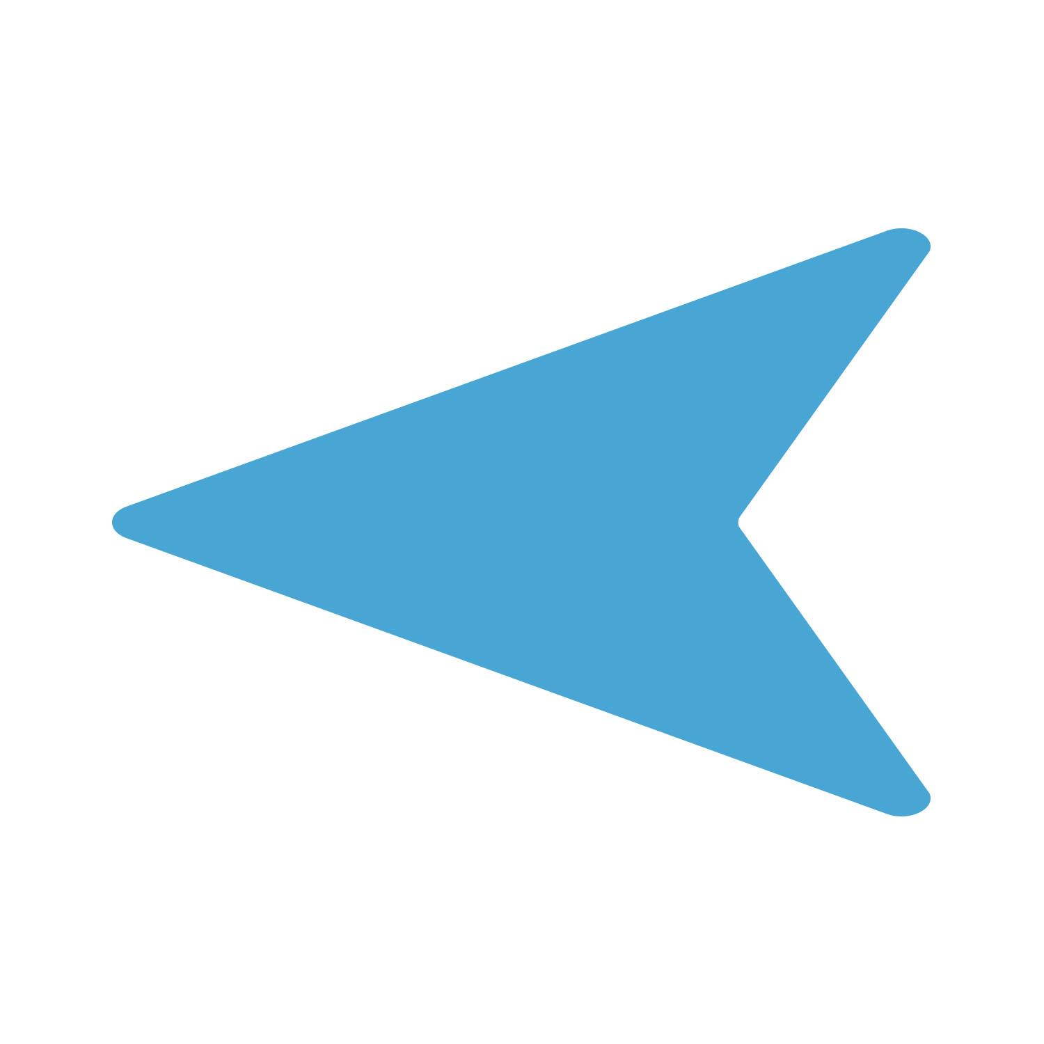 LiteMark 5 Inch Purple Removable Flying V Arrow Decals - Pack of 16