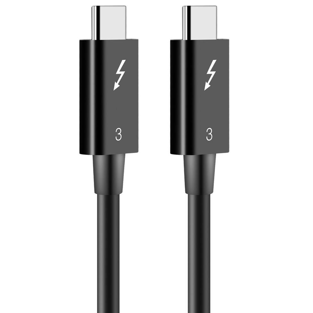 0.7M/2.3ft 100W Thunderbolt 3 cable 40Gbps 5K@60Hz Thunderbolt 3 to Thunderbolt 3 Cable for Thunderbolt 3 Docking Station Macs