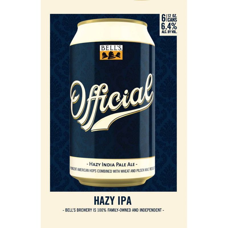 Bell's Official Hazy IPA Beer - 6pk/12 fl oz Cans