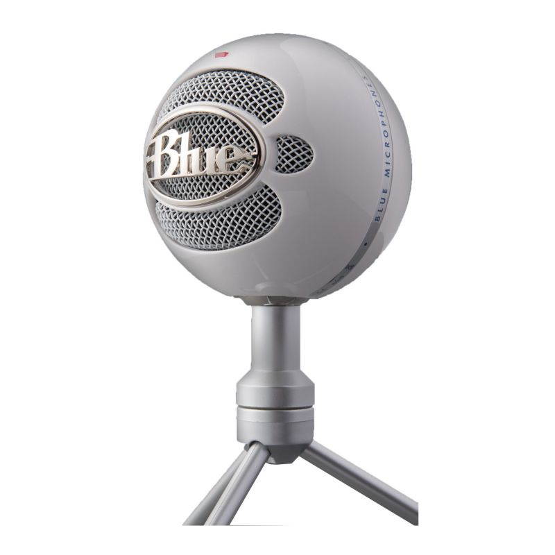 Blue Snowball iCE Mic (White) with Knox Gear Shock Mount
