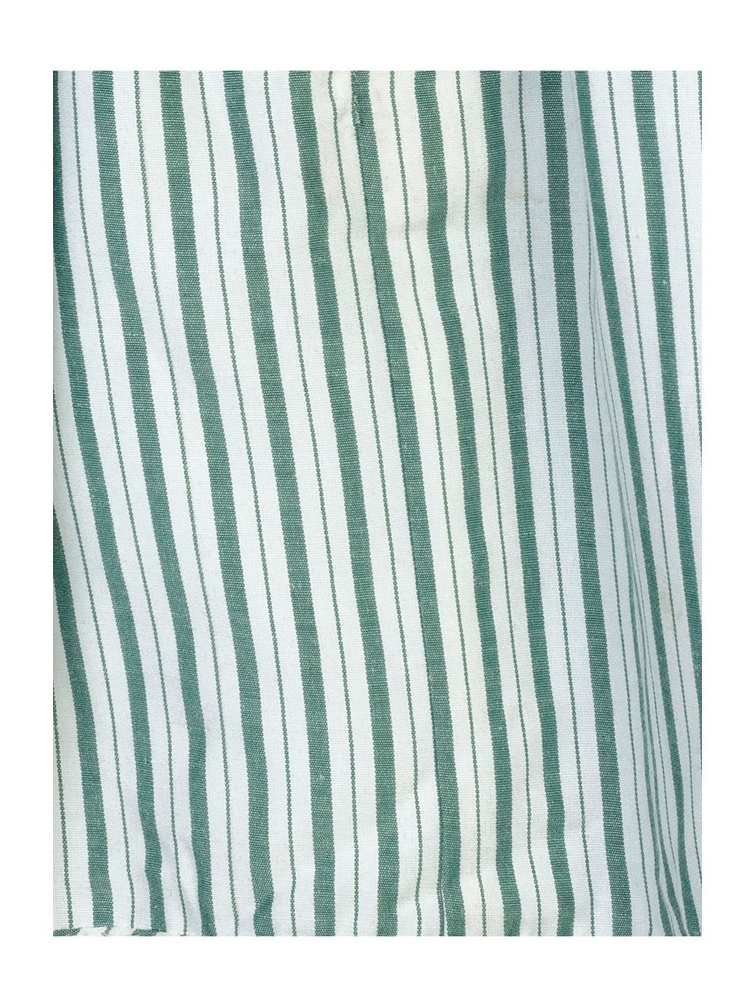 Budding Bees Kids Green & White Striped Skirt with Ribbon Belt