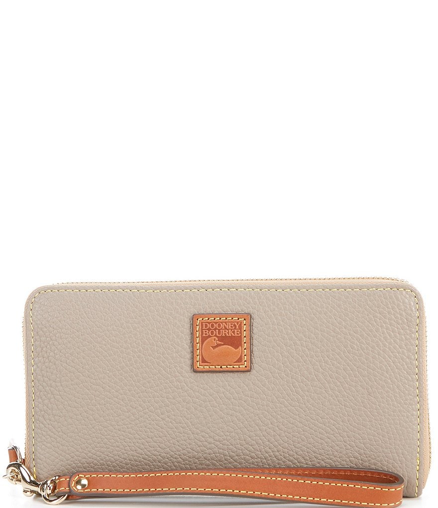 Dooney & Bourke Pebble Collection Large Zip Around Wristlet