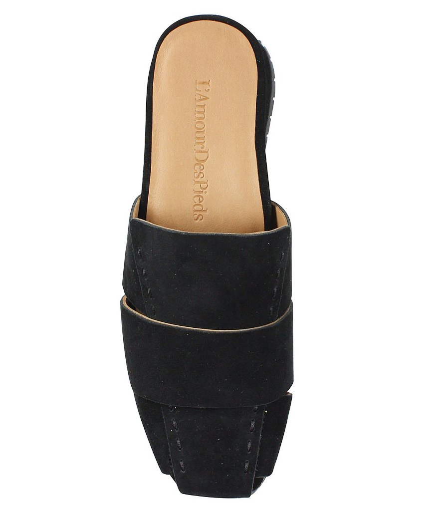 L'Amour Des Pieds Tarius Suede Mules