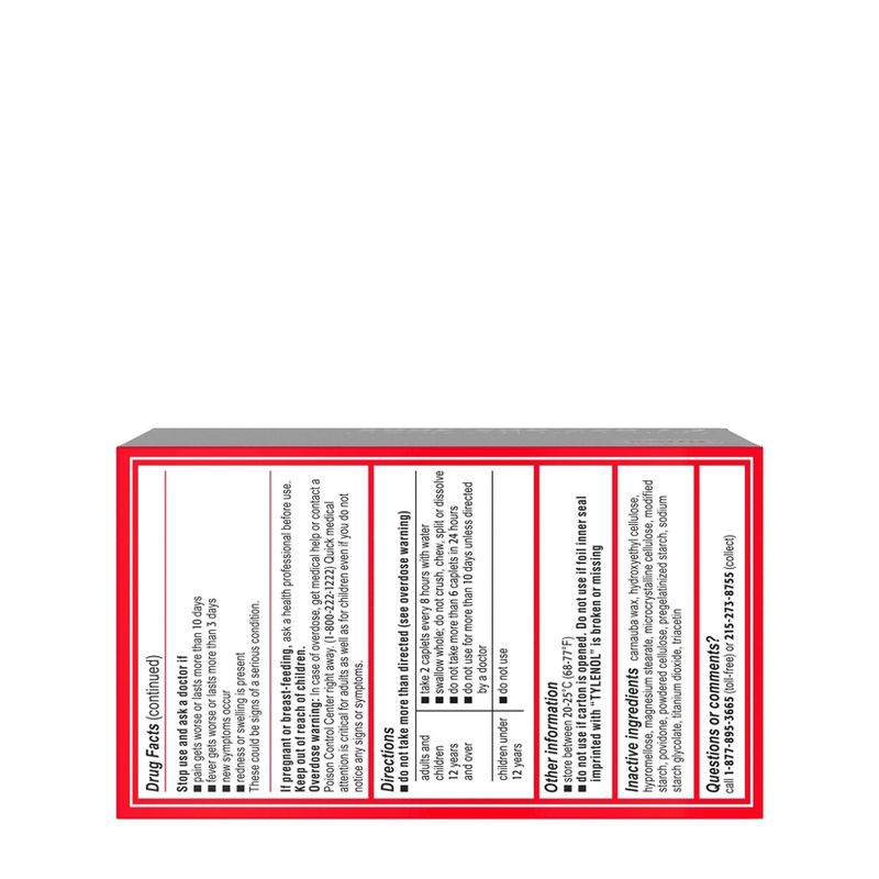 Tylenol 8 Hour Muscle Aches & Pain Tablets - Acetaminophen - 100ct