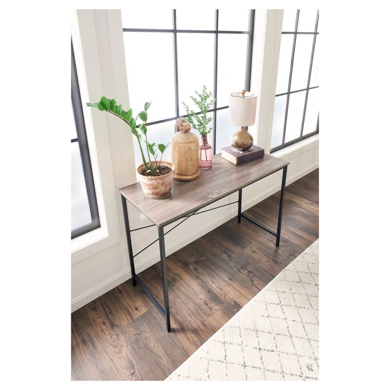 Desk Mixed Material Gray - ClosetMaid