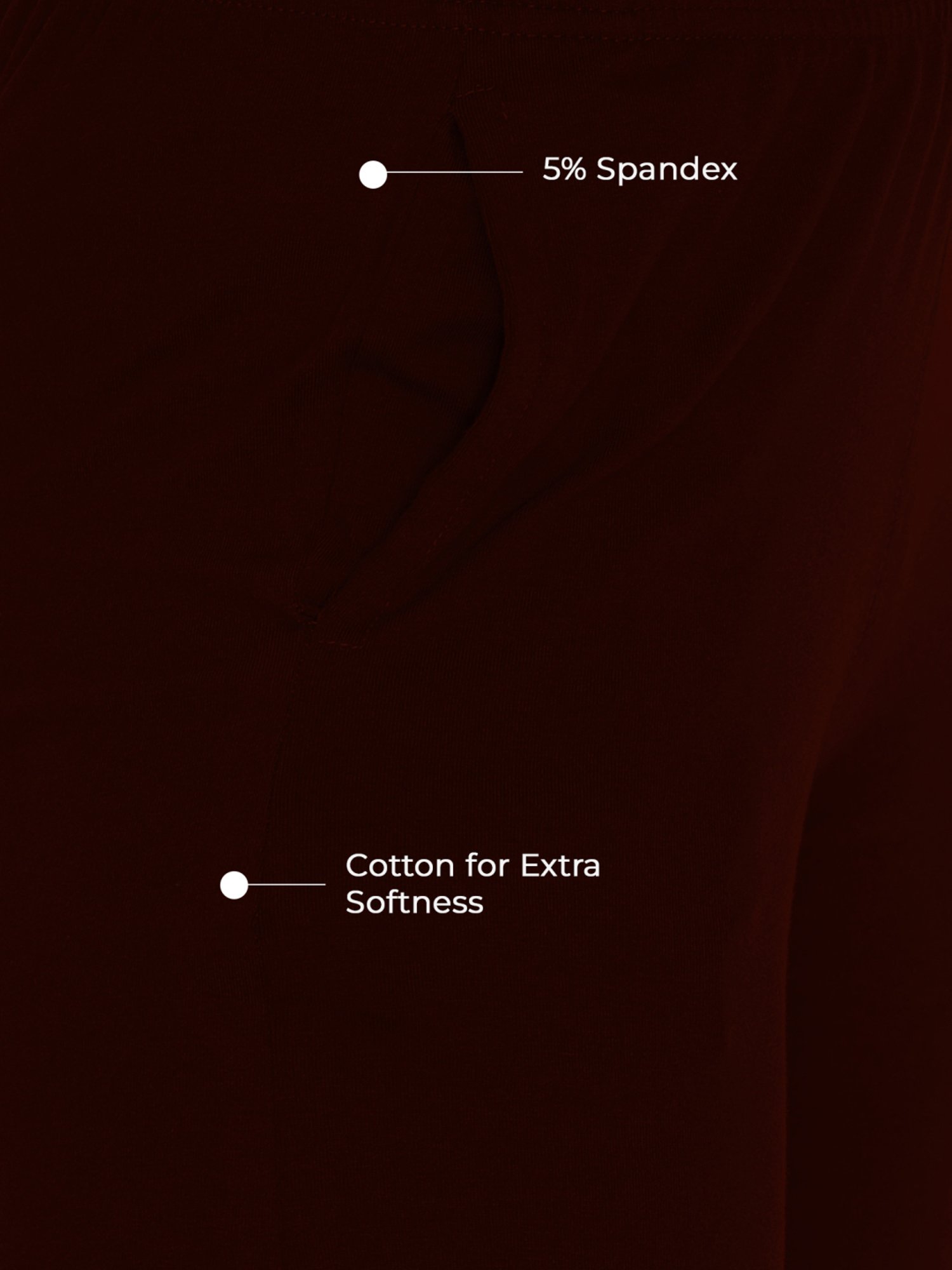 Lyra Maroon & White Cotton Leggings - Pack Of 2