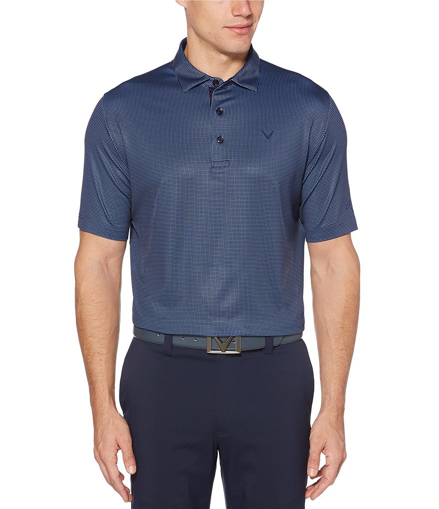 Callaway Short-Sleeve Vent Stripe OptiDri&trade; Golf Polo