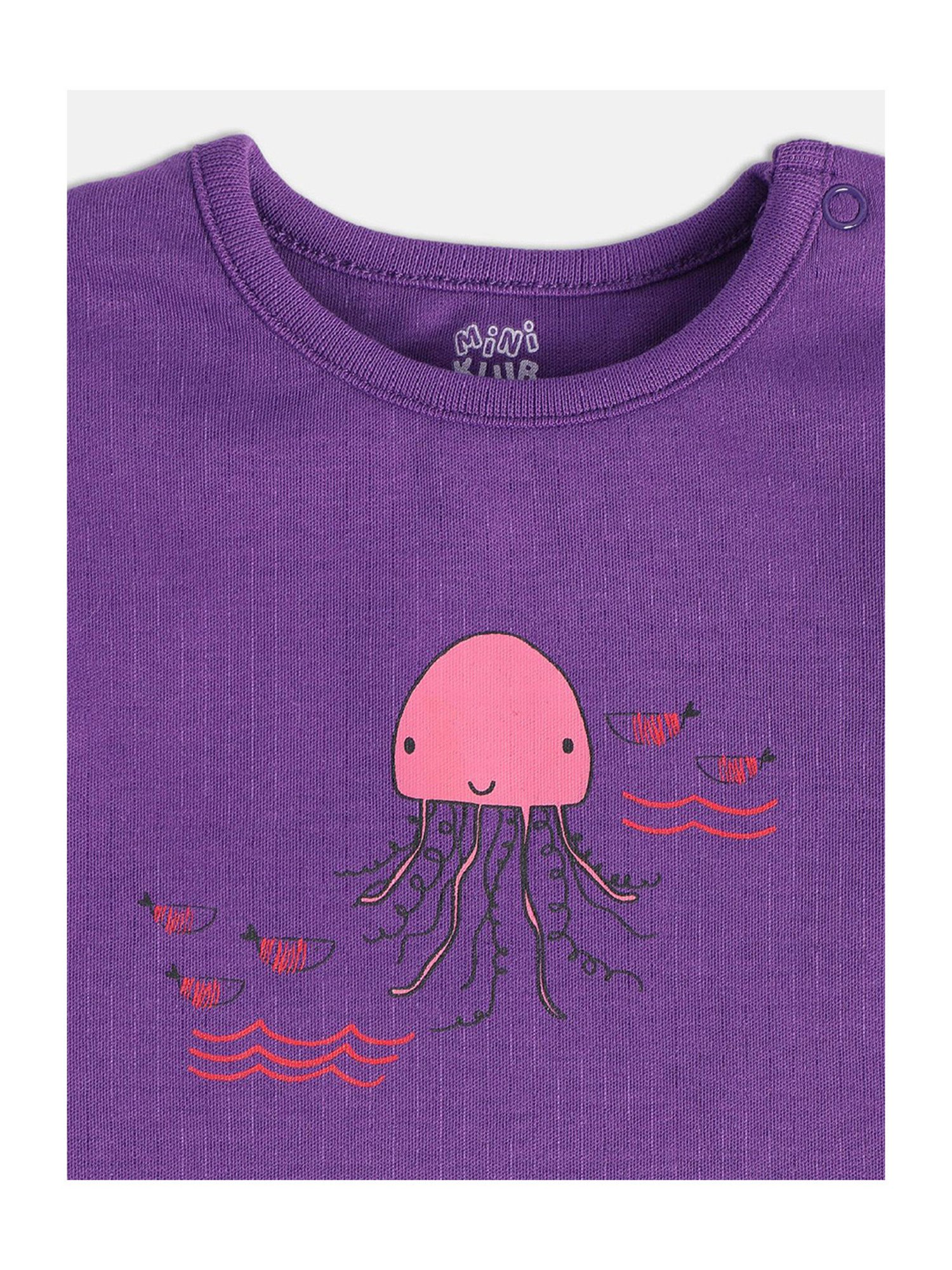 Berrytree Organic Kids Black Cotton Animals Print Rompers