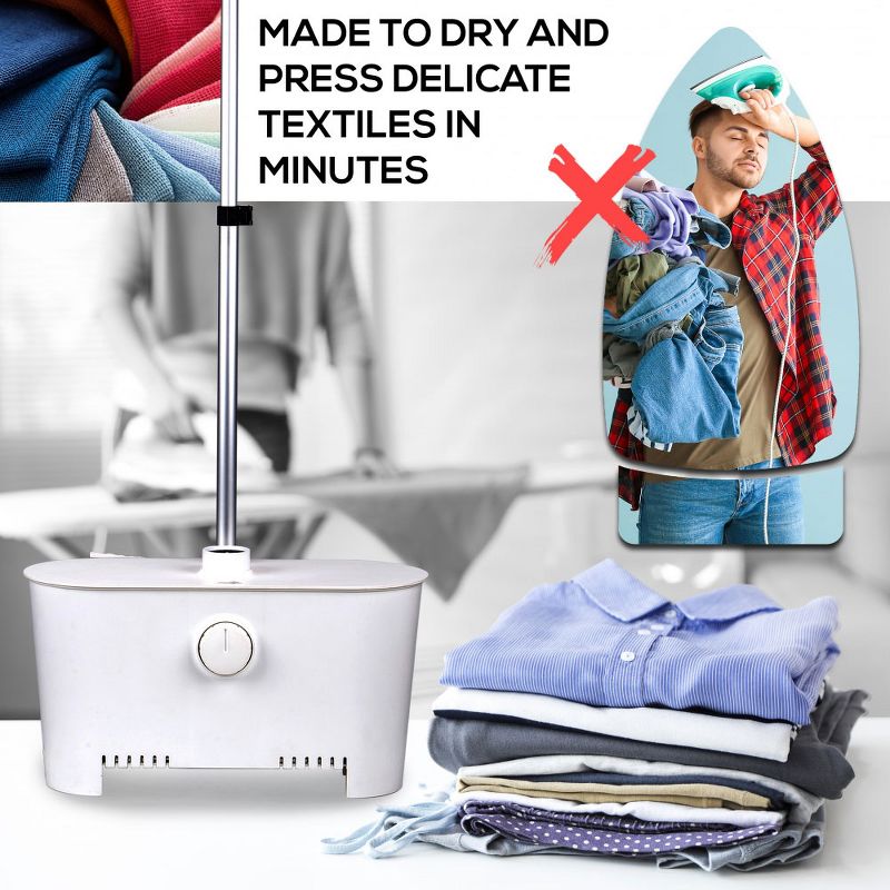 SereneLife Inflatable Steam and Ironing Clothes Garment Steamer Machine for Shirts, Tops, Blouses, Sweaters, Jackets, and Delicate Textiles (2 Pack)