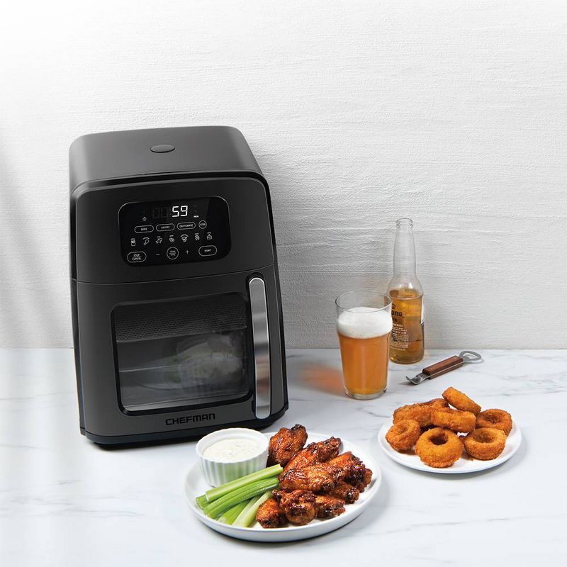 Chefman Turbofry Air Oven with Auto-Stir Function - Black