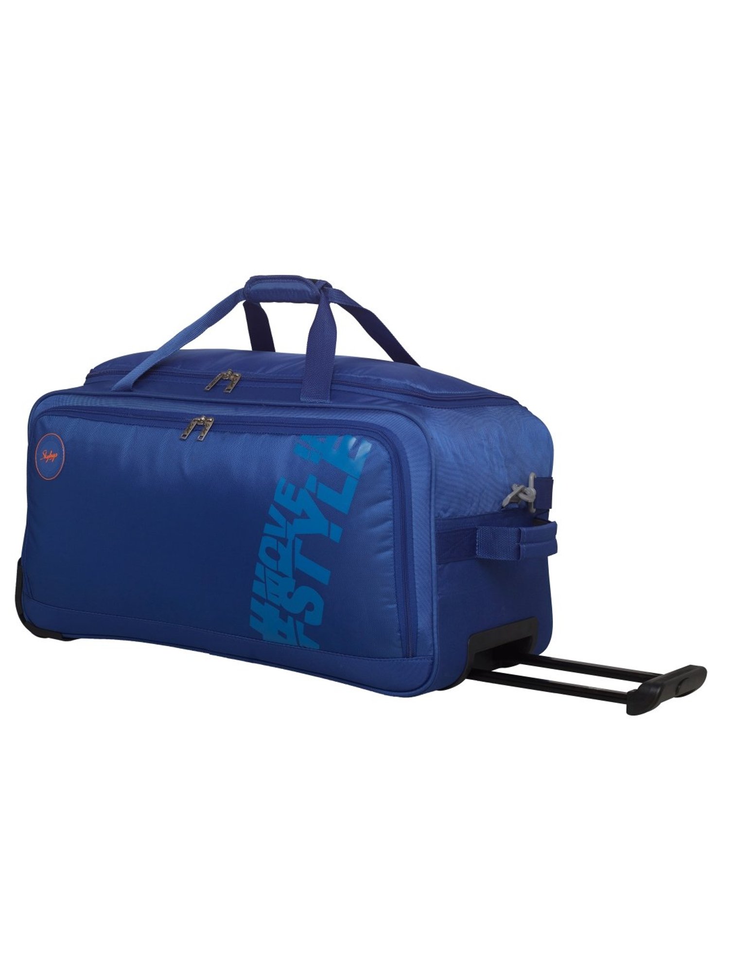 Skybags Casper Royal Blue 2 Wheel Large Soft Duffle Trolley - 67 cm