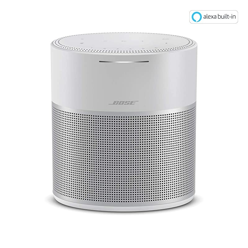 Home Speaker 300: Bluetooth Smart Speaker with  Alexa Built-in, Silver