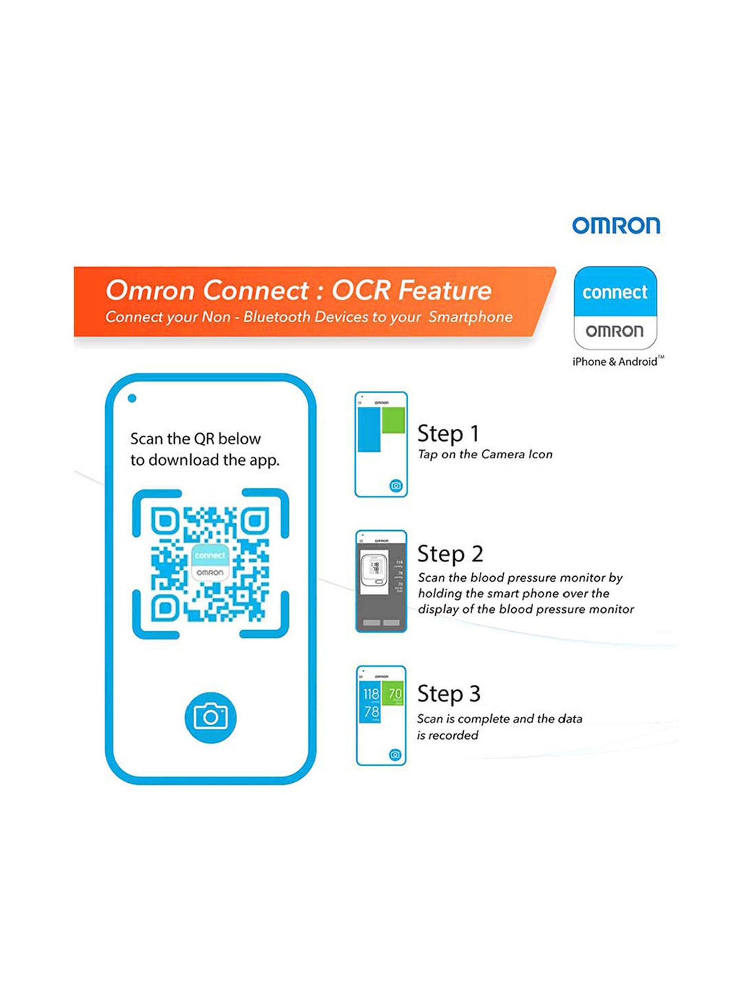 Omron HEM-7156 Digital Blood Pressure Monitor with 360 Degree Accuracy Wrap (White)