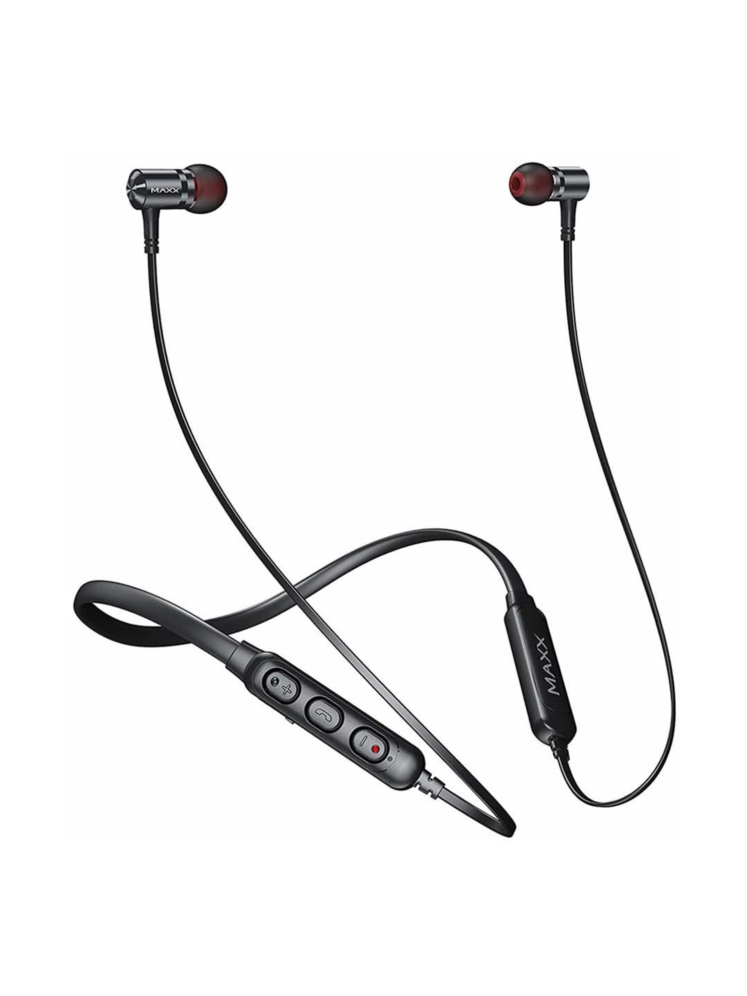 Maxx NX3 Wireless Neckband with Rapid Charge (Black)
