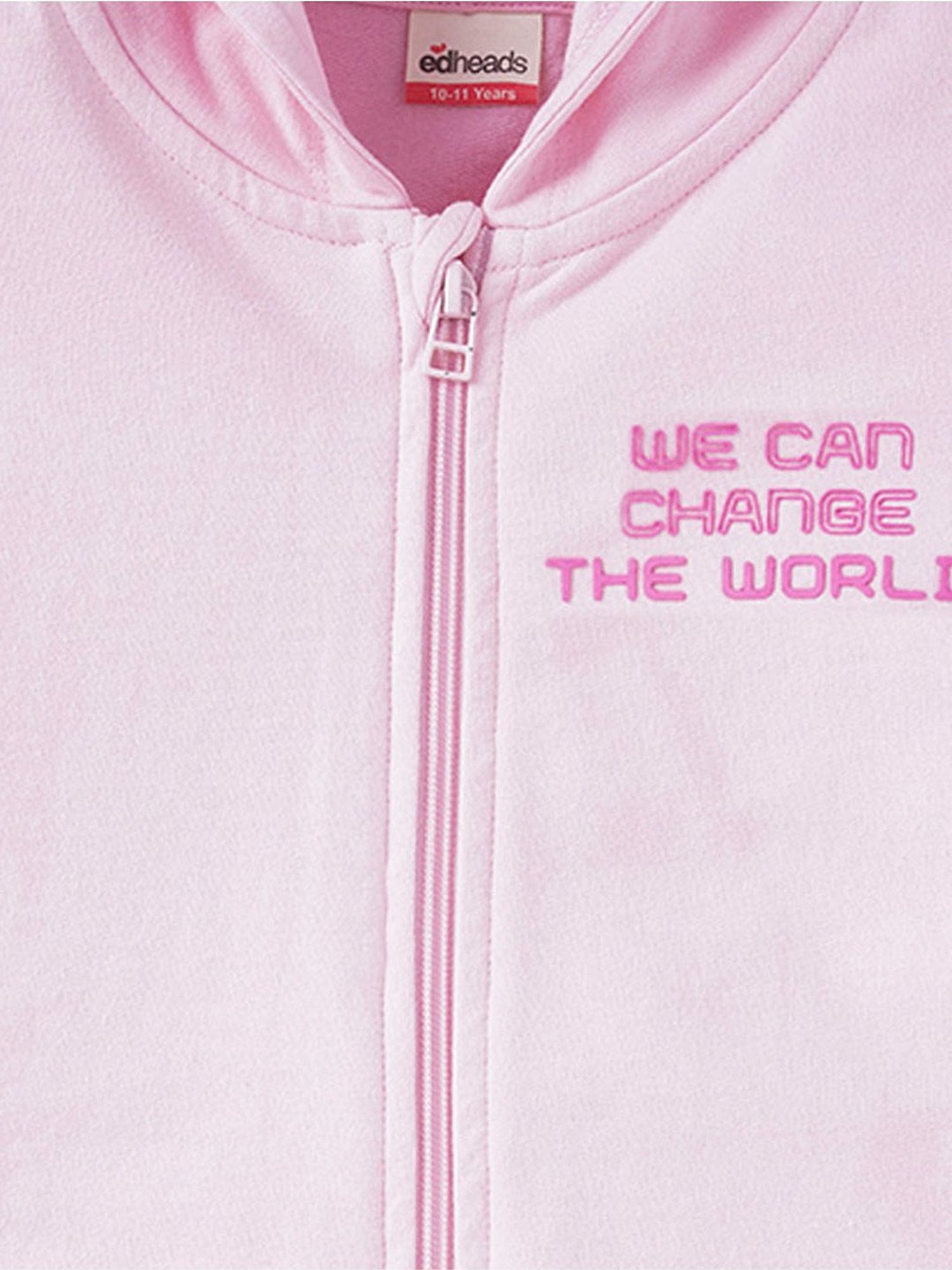 Edheads Kids Pink Cotton Printed Full Sleeves Jacket