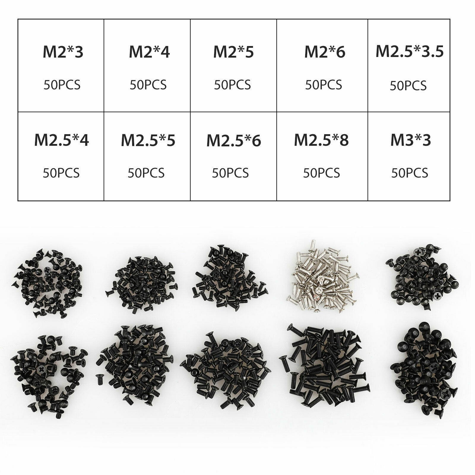 500Pcs Set Laptop Computer Screws Set For