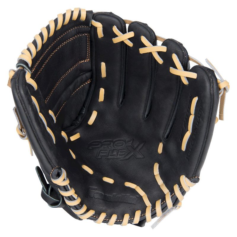 Franklin Sports ProFlex Hybrid Series 12.0" Right-Handed Thrower Baseball Glove - Black Camel
