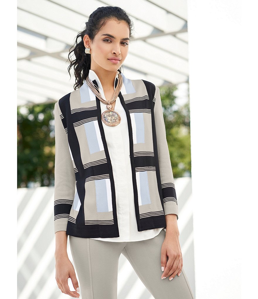 Misook Sleeveless Stand Collar Neck Washable Blouse