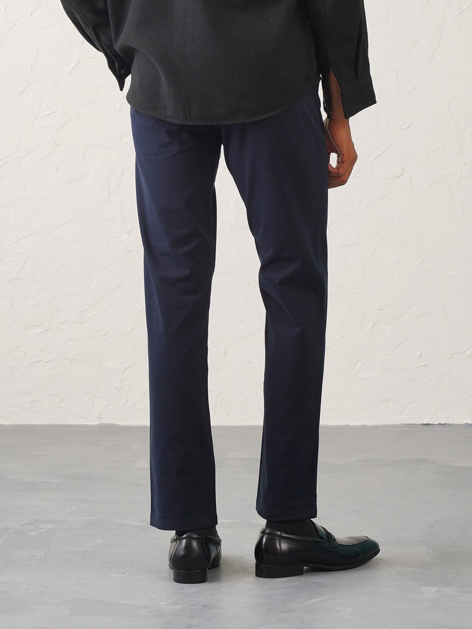 MinusOne Navy Regular Fit Chinos