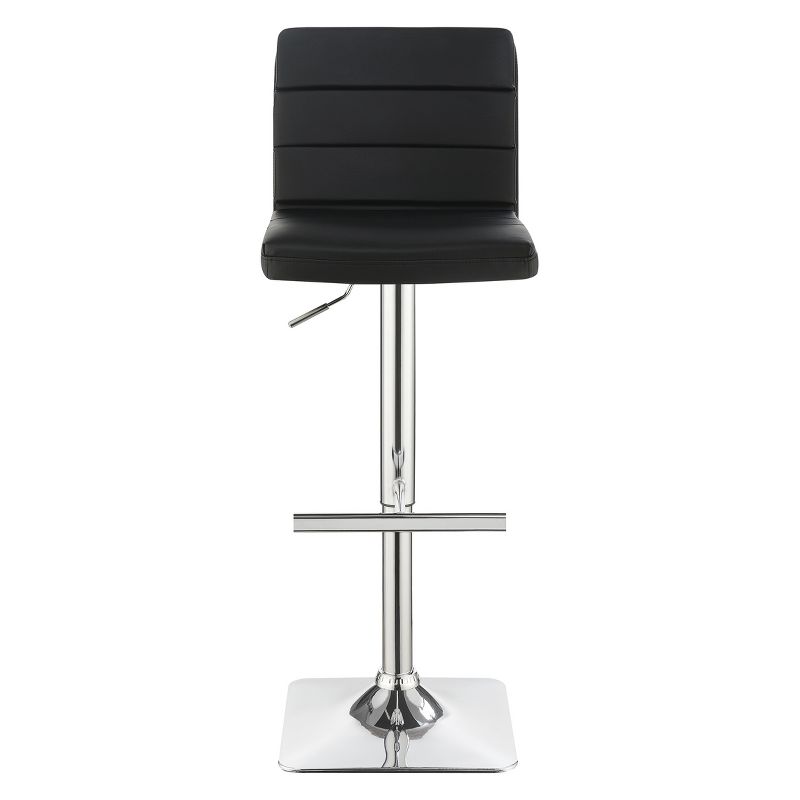 Set of 2 Private Reserves Adjustable Barstool Black