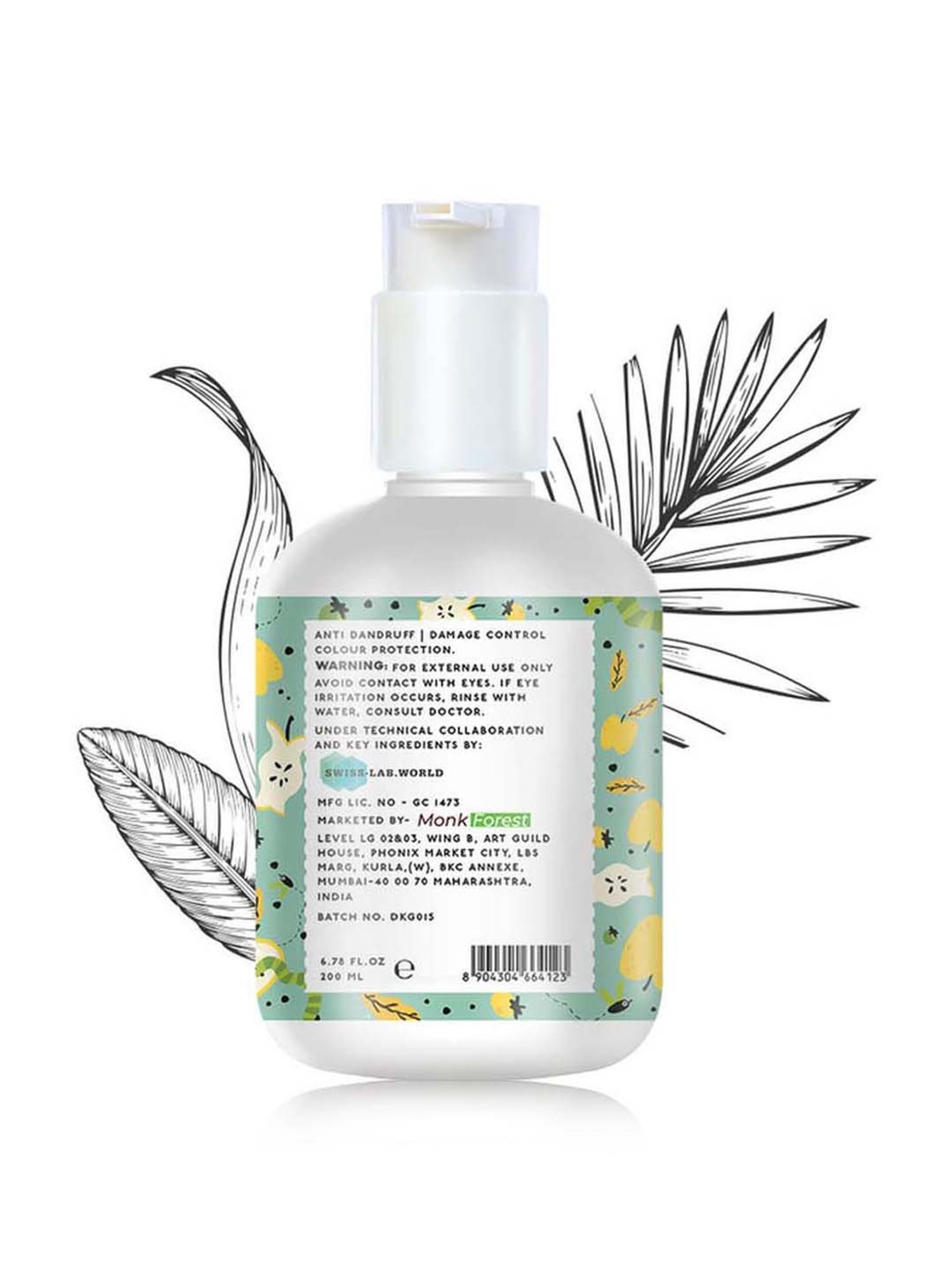 Monk Forest Hair Shampoo with Apple Foaming - 200 ml