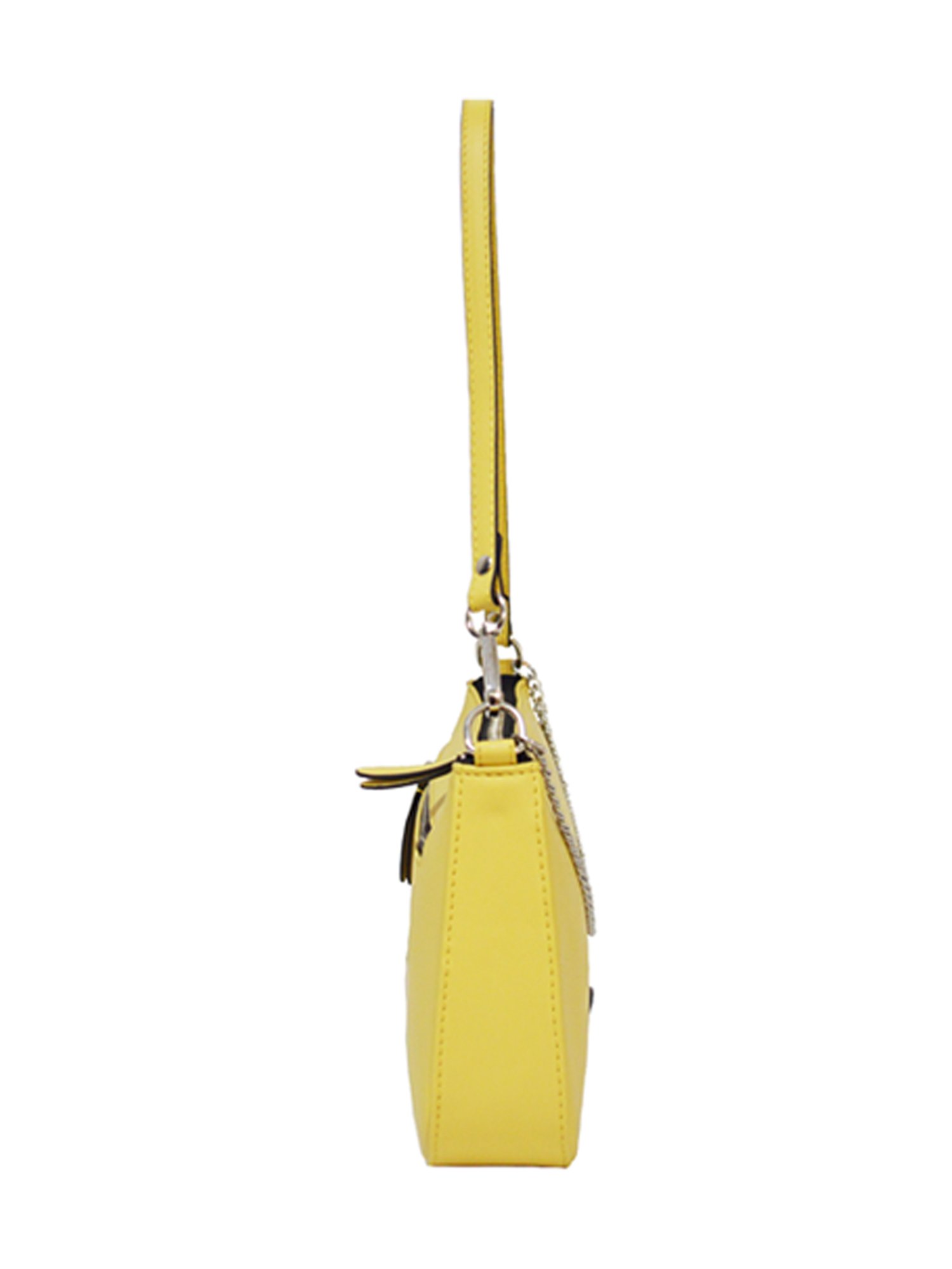 BELWABA Yellow Solid Medium Shoulder Bag