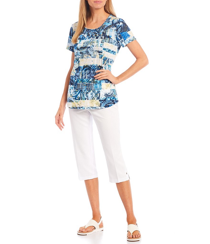 Joules Celina Short Sleeve V-Neck Knit Tee