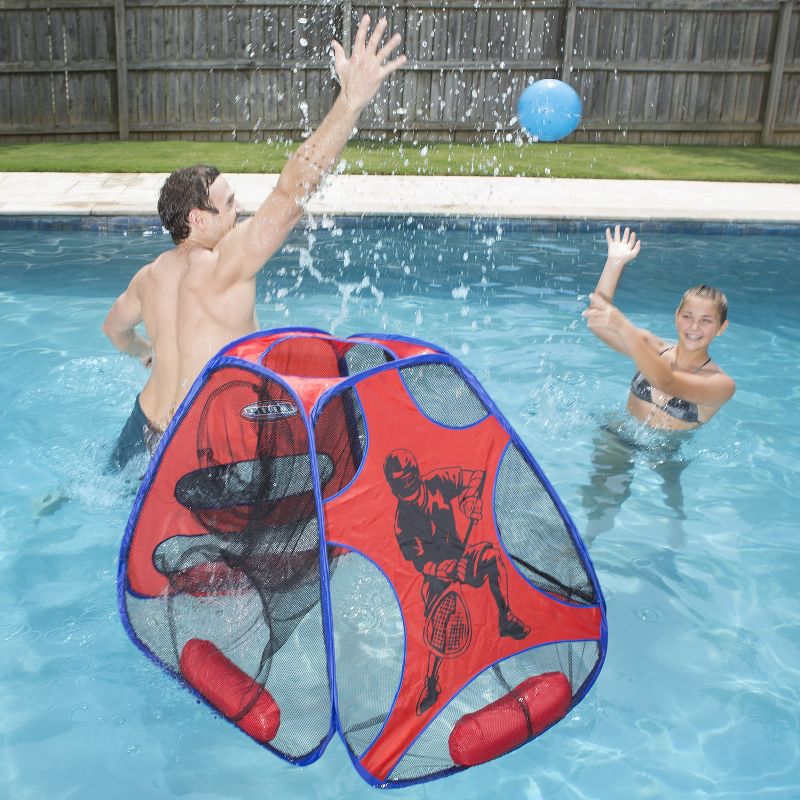 Swim Way 35" Hydro 5-in-1 Swimming Pool Game Set - Blue/Red