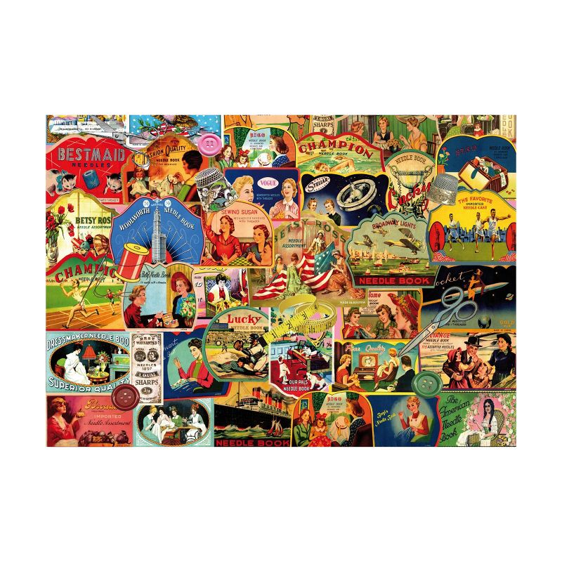 Piatnik Beryl Peters: Vintage Needle Books Jigsaw Puzzle - 1000pc