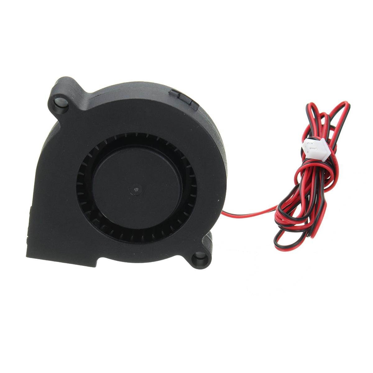 DC 12V 2 Pin 0.13A 50mm Brushless Turbine Blower Cooling Fan for 3D Printer