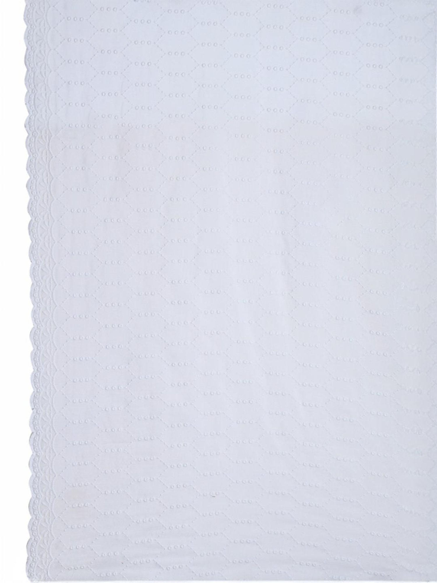 Soch Womens Blue Cotton Embroidered Unstitch Dress Material With Schiffli