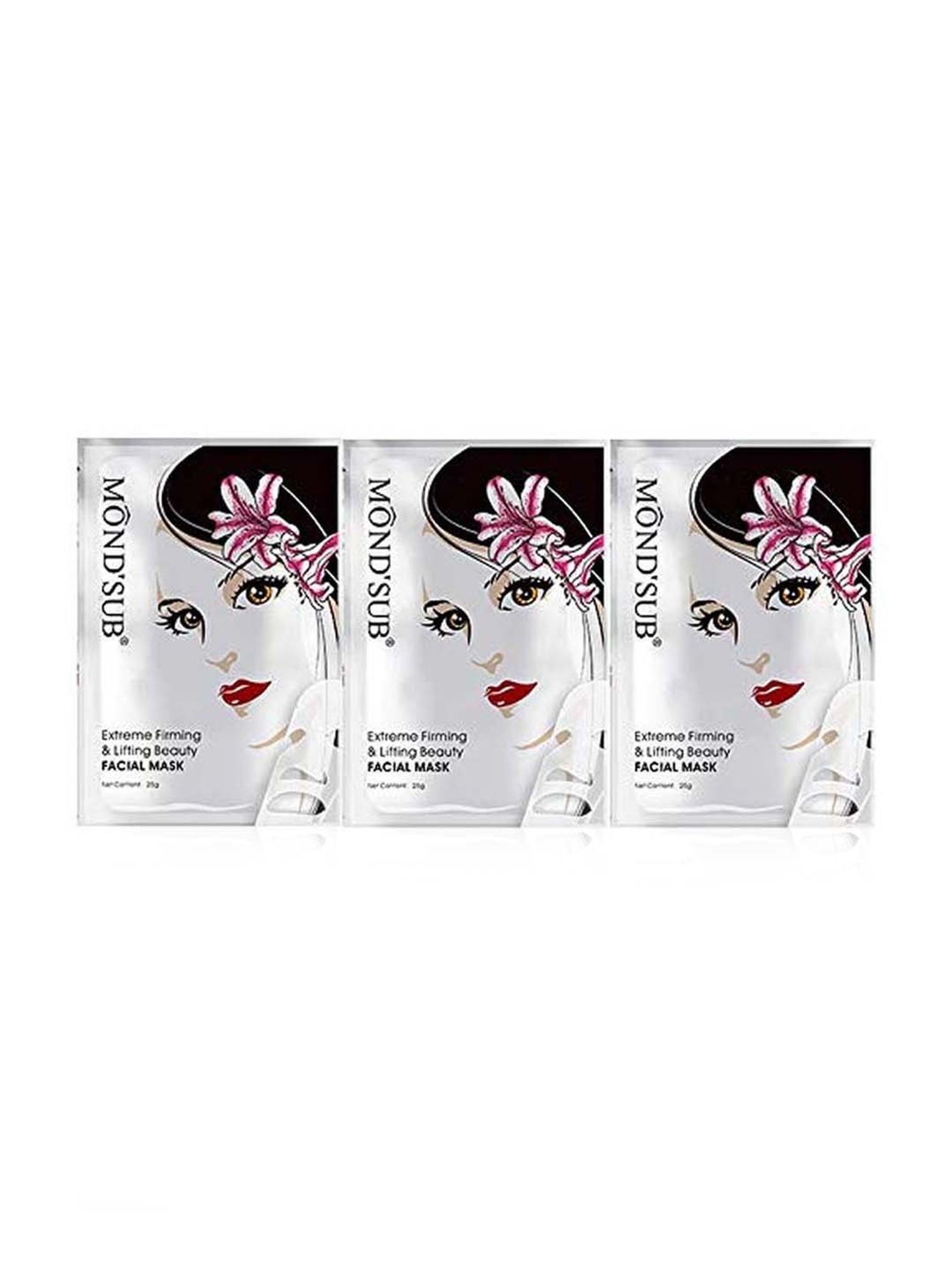 MONDSUB Extreme and Firming Facial Sheet Mask (Pack of 3) - 25 gm Each