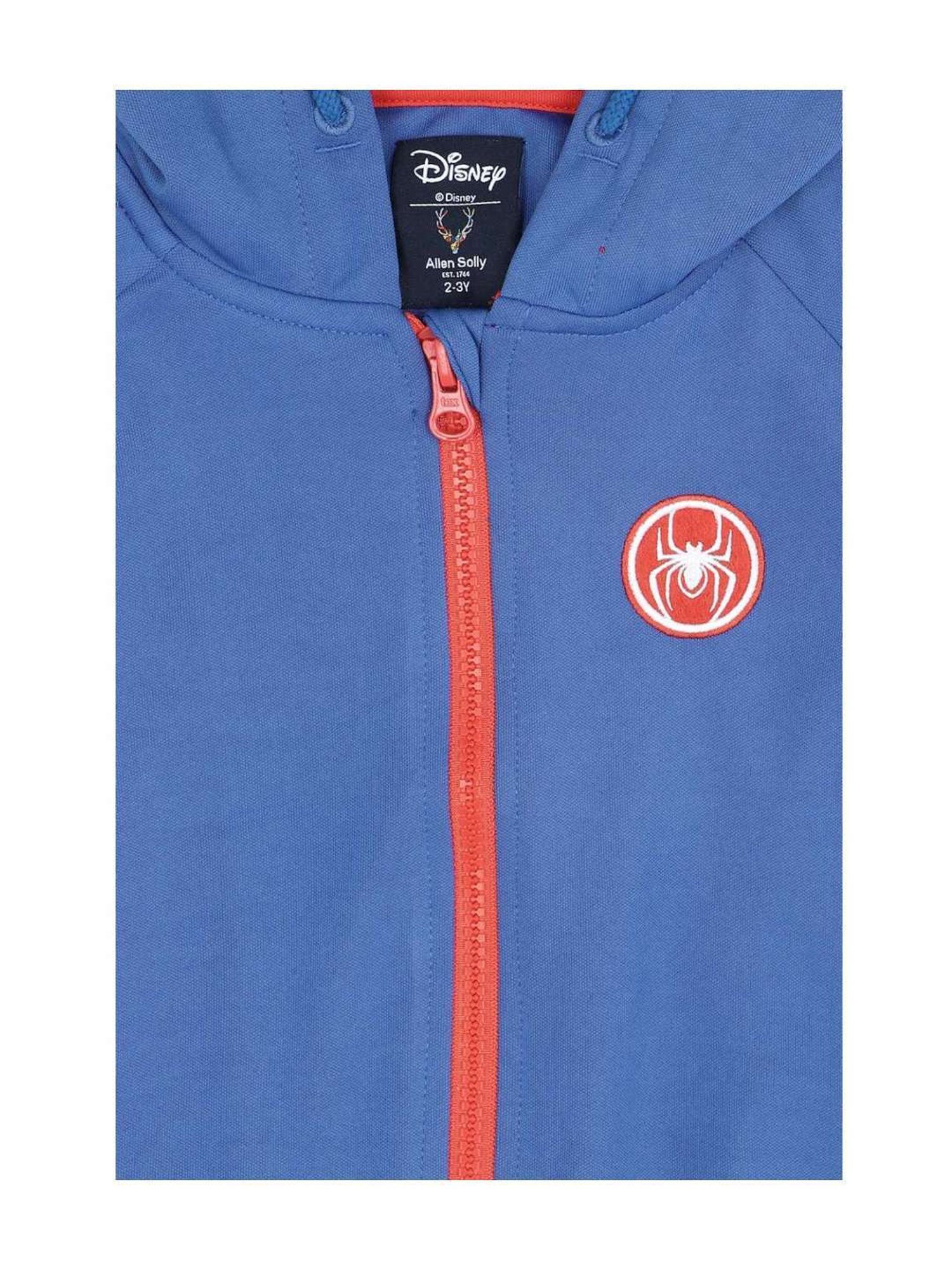 Allen Solly Junior Blue & Red Printed Full Sleeves Spiderman Jacket