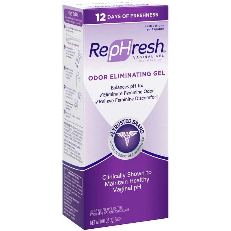 RepHresh Odor Eliminating pH Balancing Gel - 4ct
