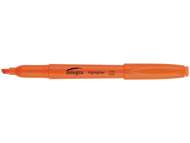 Integra Pen Style Fluorescent Highlighters