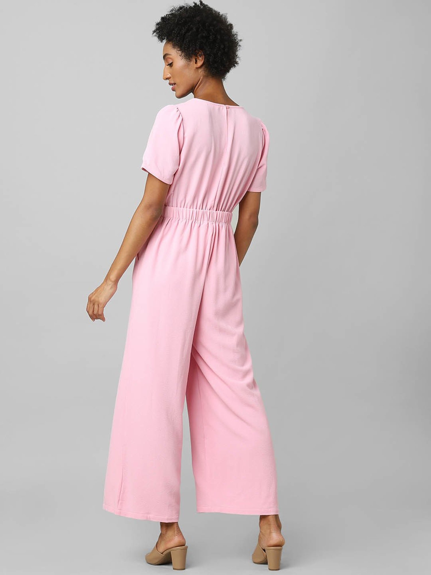 Only Pink Full Length Jumpsuit