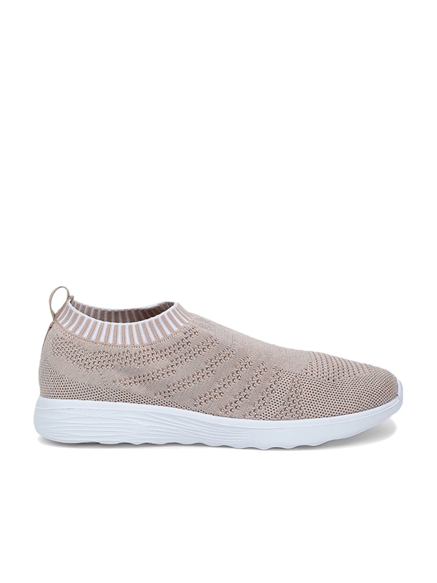 North Star by Bata Women's Bart Beige Slip-On Sneakers