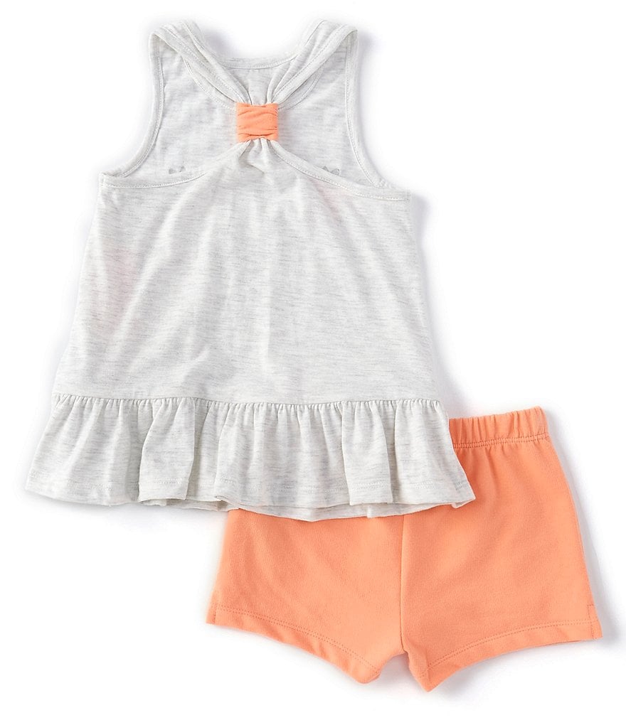 Juicy Couture Little Girls 2T-6X Racerback Tank Top & Shorts Set