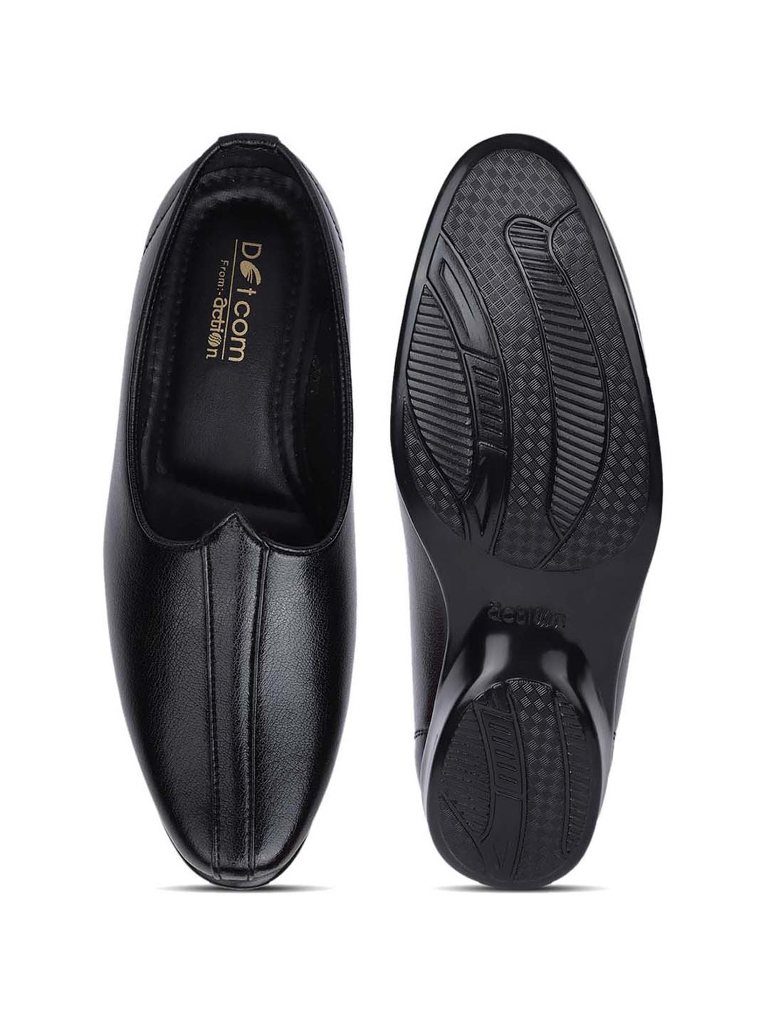 Action Men's Dotcom Black Loafers